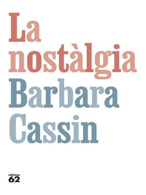 cover image of La nostàlgia